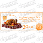 Graphics Thanksgiving Banner 600x260 px. Rich, sophisticated banner with dynamic graphic Web 2.0 design. Suitable for any printing products, promotional e-mails and online web store selling wide range of merchandise.