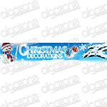 Graphics Christmas Banner 510x100 px. Rich, sophisticated banner with dynamic graphic Web 2.0 design. Suitable for any printing products, promotional e-mails and online web store selling wide range of merchandise.
