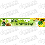 Graphics St. Patrick's Day Banner 540x100 px. Rich, sophisticated banner with dynamic graphic Web 2.0 design. Suitable for any printing products, promotional e-mails and online web store selling wide range of merchandise.