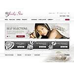 CS-Cart template CS03C00477 This template offers advertising space with flash animation banners on the main page. Clean color and balanced location of elements make this template perfect for wide range of fashion products including jewelry products