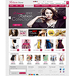 CS-Cart template CS03C00543 This template offers advertising space with banners, featured and latest products listing the main page and quick access to all categories. Many other features make this template perfect for selling fashion related products