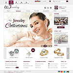 CS-Cart template CS03C00549 This template offers advertising space with banners, featured products slider on the main page and quick access to all categories. Many other features make this template perfect for selling jewlery and other fashion related products