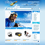 CS-Cart template CS03C20045 Stylish template offers effective products presentation on the main page with the banner and featured products with large images. Clean color and balanced location of elements make this templates perfect for wide range of sport related products