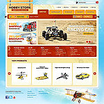 CS-Cart template CS03C20050 This template offers advertising space with slideshow banners on the main page and quick access to categories. Clean light color and balanced location of elements make this template perfect for wide range of hobbie related products