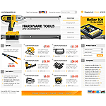 Magento template MG03C00235 Selling power tools and electrical equipment? This template provides a clean, organized way of displaying your products on the web.