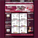 Magento template MG03C00314 Rich, luxurious colors of this template provide a stunning background for sites selling jewelry and accessories