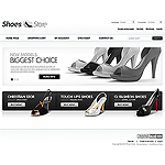 Magento template MG03C20034 This template offers great advertising space with flash animation banners on the main page. Clean color and balanced location of elements make this template perfect for wide range of fashion products