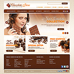 Magento template MG03C20052 Template design provides a great main page to display your featured products and categories. Great header organization puts all necessary information on the top of the page for your customers convenience