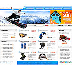 CRELoaded template OS03C00228 Fun and bright winter sport store template. Versatile design will give your store a fun look.