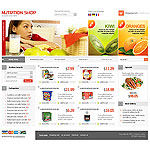 CRELoaded template OS03C00232 Fun and bright nutrition store template. Versatile design will give your store sophisticated look.