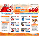 osCommerce template OS03C00238 Bring the holidays to your site thru this christmas themed template. dress up your site with a festive design for toys and holiday gift items.