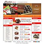 CRELoaded template OS03C00264 If you are selling high quality sweets and chocolates, this is the template for you. Wet your customers appetite, display your templating creations using this template.