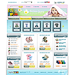 CRELoaded template OS03C00334 This cute template made for baby toys offers an innovative product scroller to grab the attention of your customers. This scroll module not only allows your customers to view your list of products quickly, but also, visually highlights products when you mouse over them and does a quick slide when yo