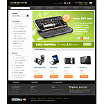 CRELoaded template OS04A00408 This design features an attractive header providing ample space for specials and advertising on your cart. Show your important messages in the banner on the main page