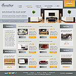 CRELoaded template OS04A00423 This template features a unique component design that will distinguish your web store from any other. The graphics and color selection makes this template perfect for furniture and home  related products