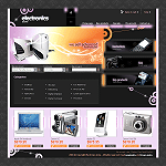 ZenCart template ZC03C00177 Purple and orange themed template that offers customer easy navigation and separate section to highlight featured products on the main page.