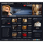 ZenCart template ZC03C00236 Deep, rich colors of this template make any clothing based store stand out in the crowd. With its unique layout and color combination, create a great impression on your customers.
