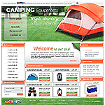 ZenCart template ZC03C00276 Let the spirit of the outdoors be reflected on your site. Sell camp and outdoor equipment with this bright template.