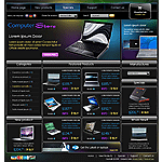 ZenCart template ZC04A00344 Easy to navigate yet powerful, this template will let your customers effortlessly navigate your computers store. Use it to give your site a professional look
